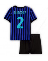 Inter Milan Denzel Dumfries #2 Hjemmedraktsett Barn 2025-26 Korte ermer (+ bukser)